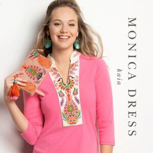 Spartina pink Monica shift tunic dress Small